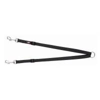 Trixie Premium póráz kettős vezetővel XS–M 40–70 cm/15mm fekete