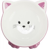 Trixie kerámia tál macskafej formájú 015l/14cm