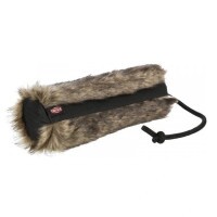 Trixie Játék Dummy Plüss/Poliészter o 6 × 20 cm Nyúlszőr hatású, Fekete