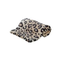 .Pléd Leo plüss, 70 × 50 cm, krémszínű