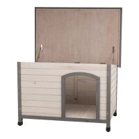 Trixie Kutyaház lapostetős M-L 104x72x68cm szürke