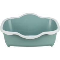 Macska Wc Davio peremmel 56x26x39cm zöld/fehér