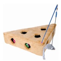 Trixie Játék Macskának Plüss Sajt 3 Labdával 36x8x26cm