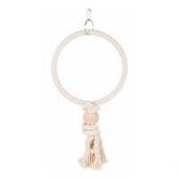 Trixie Játék Papagájnak Kötél Karika Golyóval, 24cm