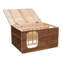 Trixie Fa ház Hilke széna tartóval 40x23x32cm