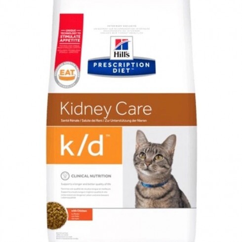 Hills PD Feline K/D 1,5 kg Tonhal - krónikus vese- és szívelégtelenség; urát és cisztin