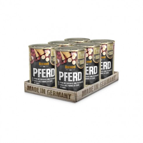 Belcando konzerv lóhús burgonyával és paszternákkal 6x400g