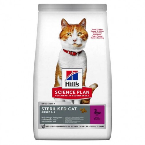 Hills SP Feline Adult SterilizedCat Duck 3 kg