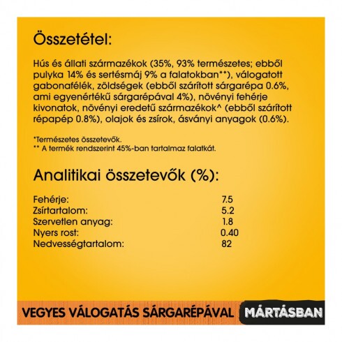 Pedigree alutasak Multipack Adult Marha+Nyúl,Pulyka+Répa 4x100g