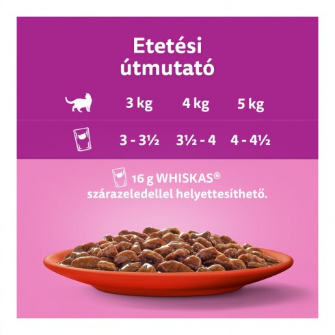 Whiskas alutasak Multipack Marha-Csirke  mártásban  4x85g
