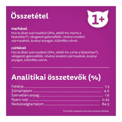 Whiskas alutasak Multipack Marha-Csirke  mártásban  4x85g