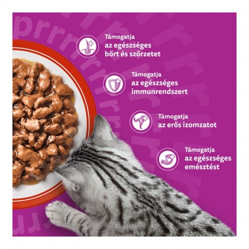Whiskas alutasak Multipack Marha-Csirke  mártásban  4x85g
