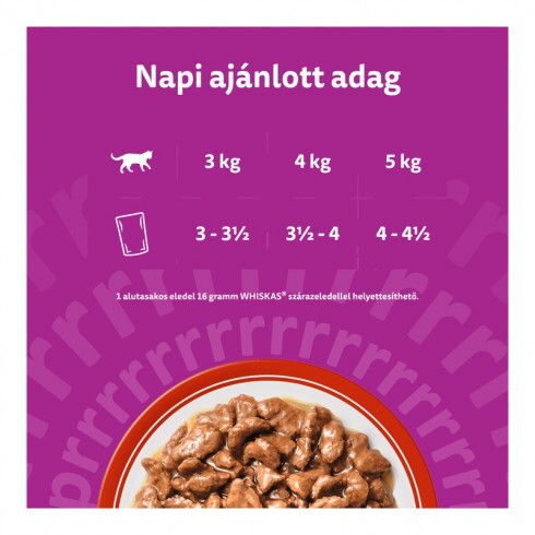 Whiskas alutasak Multipack Marha-Csirke  mártásban  4x85g
