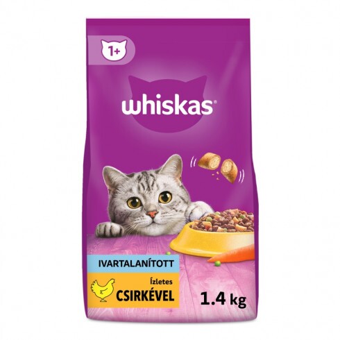 Whiskas Sterilie száraz macskaeledel csirkével 1,4kg