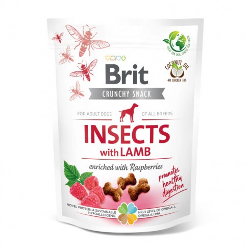 Brit Care Crunchy Cracker Insects, Lamb&Raspberries 200g
