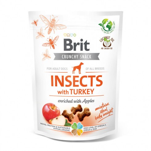 Brit Care Crunchy Cracker Insects, Turkey & Apples 200g