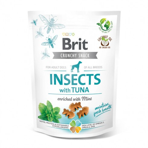Brit Care Crunchy Cracker Insects, Tuna & Mint 200g