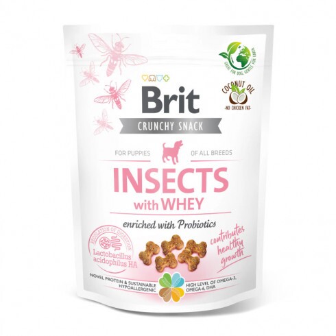 Brit Care Crunchy Cracker Puppy Insects, Whey & Probiotics 200g