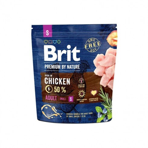 Brit Premium by Nature Adult Small kutyatáp 1kg