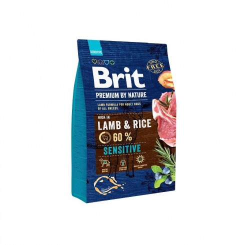 Brit Premium by Nature Sensitive Lamb kutyatáp 3kg