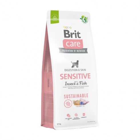 Brit Care Dog Sustainable Sensitive Insect & Fish kutyatáp 12kg