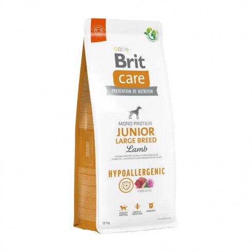 Brit Care Dog Hypoallergenic Junior Large Breed Lamb & Rice kutyatáp 1kg