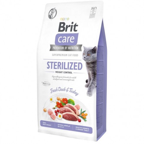 Brit Care Cat Grain Free Sterilized Weight macskatáp 7kg