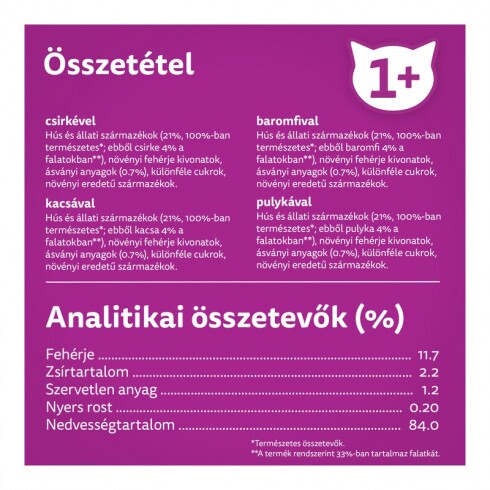 Whiskas alutasak Multipack Pure Delight szárnyas Aszpikban 12x85g