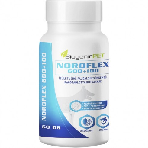 BiogenicPet Noroflex 600+100mg 60db ízületvédő, fájdalomcsökkentő rágótabletta