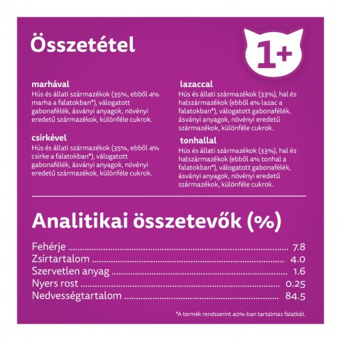 Whiskas alutasak Multipack halas-húsos mix válogatás 12x85g