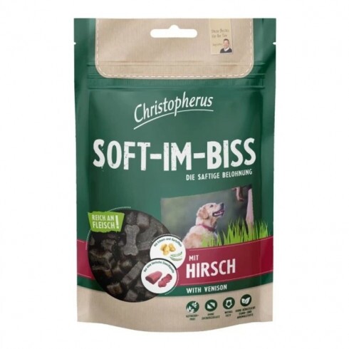 Christopherus Dog Jutalomfalat Grain Free Soft-Im-Biss Szarvas 125g