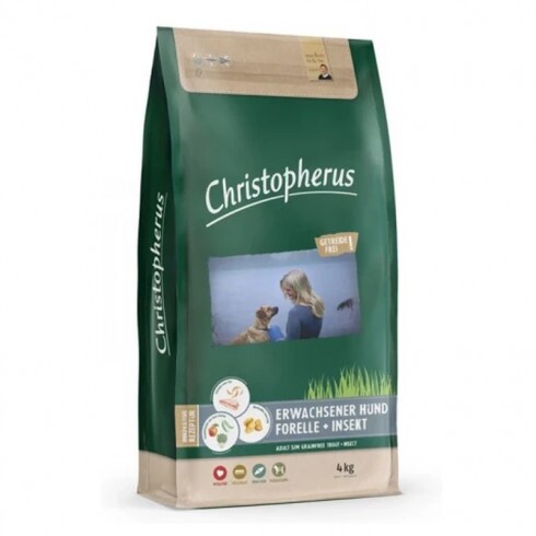 Christopherus Dog Adult Grain Free Pisztráng és rovar Small & medium 4kg