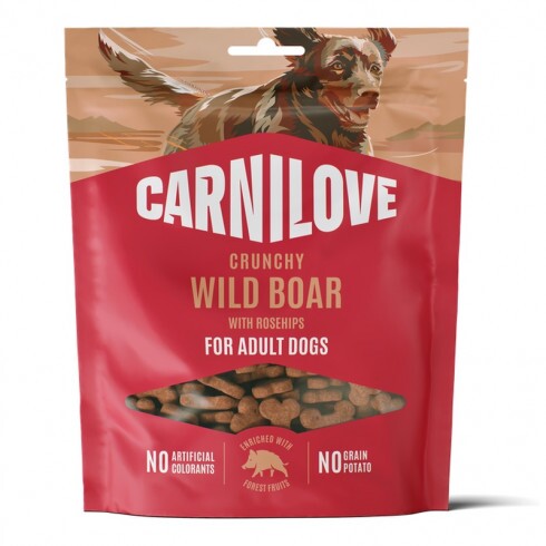 Carnilove Dog Crunchy Snack Wild Boar With Rosehips - Vaddisznó Csipkebogyóval 200g