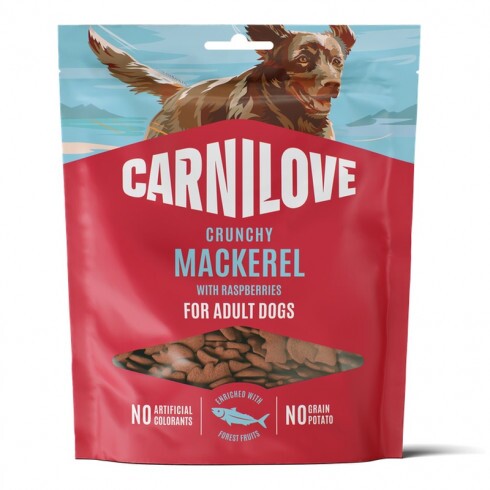 Carnilove Dog Crunchy  Snack Mackerel With Raspberries - Makréla Málnával 200g