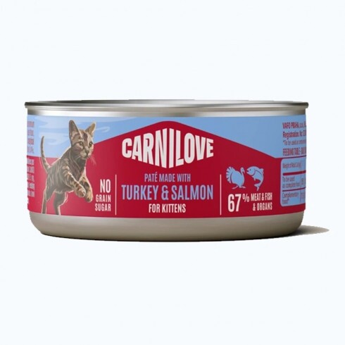 Carnilove Cat konzerv Paté Kitten Pulyka&lazac 100g