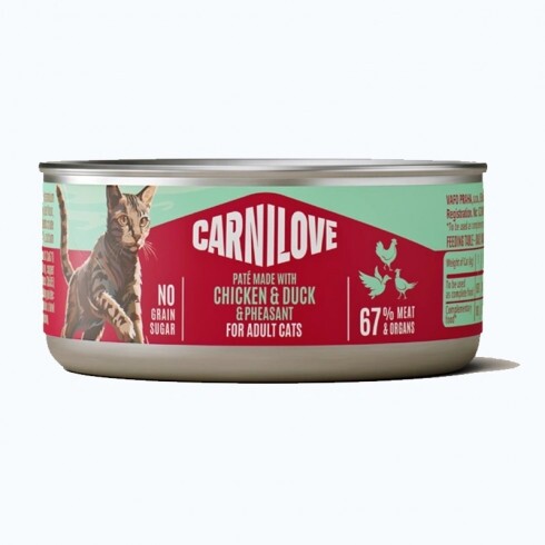 Carnilove Cat konzerv Paté Adult Csirke, kacsa&fácán 100g