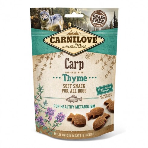 Carnilove Dog Jutalomfalat Semi Moist Carp&thyme - Ponty kakukkfűvel 200g