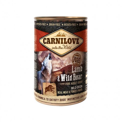 Carnilove Adult Lamb & Wild Boar Can - Bárány és Vaddisznó Hússal konzerv 400g