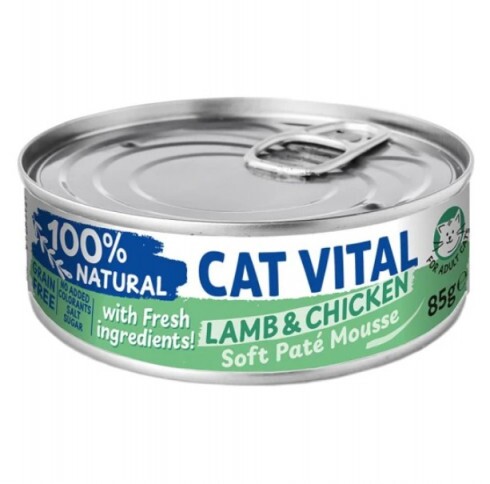 Cat Vital konzerv mousse báránnyal és csirkével felnőtt macskáknak 85g