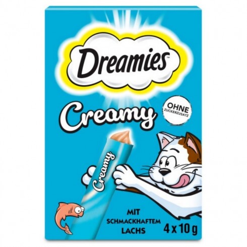 -Dreamies Creamy Lazac 4x10g