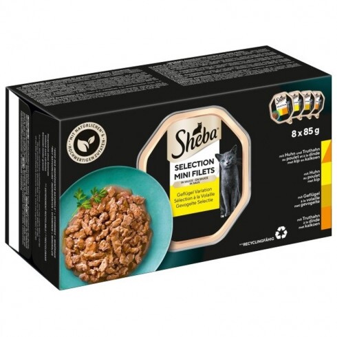 -Sheba alutálca baromfi válogatás 8 pack 8x85g