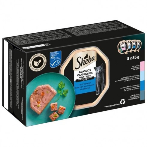 -Sheba alutálca hal válogatás 8 pack 8x85g