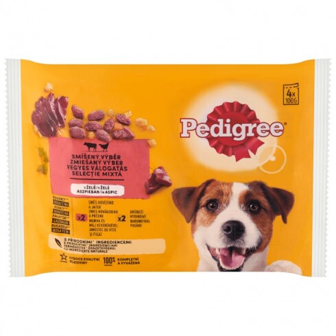 -Pedigree alutasak 4-pack adult Marhával&Baromfival 4*100g