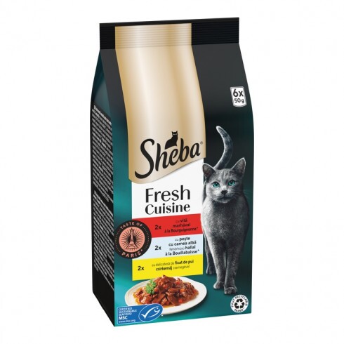 SHEBA Mini 6x50g Fresh Taste of Paris