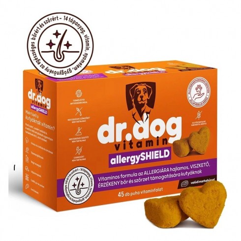 Dr. Dog Vitamin allergySHIELD bőr és szőrzet támogatás kutyáknak- 45db vitaminfalat