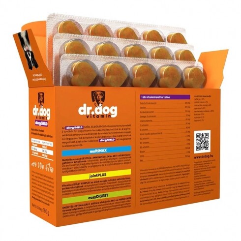 Dr. Dog Vitamin allergySHIELD bőr és szőrzet támogatás kutyáknak- 45db vitaminfalat