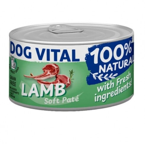Dog Vital konzerv 100% Natural Soft Paté Lamb - bárány 150g