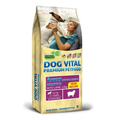 Dog Vital Adult Sensitive Medium Breeds Lamb 2x12kg