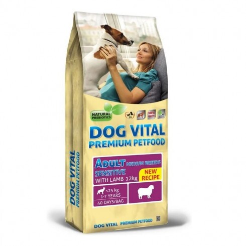 Dog Vital Adult Sensitive Medium Breeds Lamb 12kg