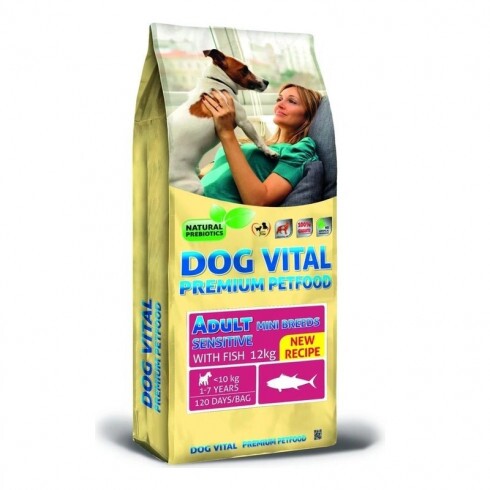 Dog Vital Adult Sensitive Mini Breeds Fish 2x12kg